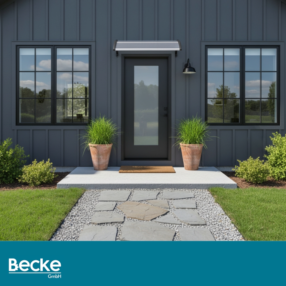 Daszek nad drzwi wejściowe łukowy zadaszenie balkon okno poliwęglan 120x80