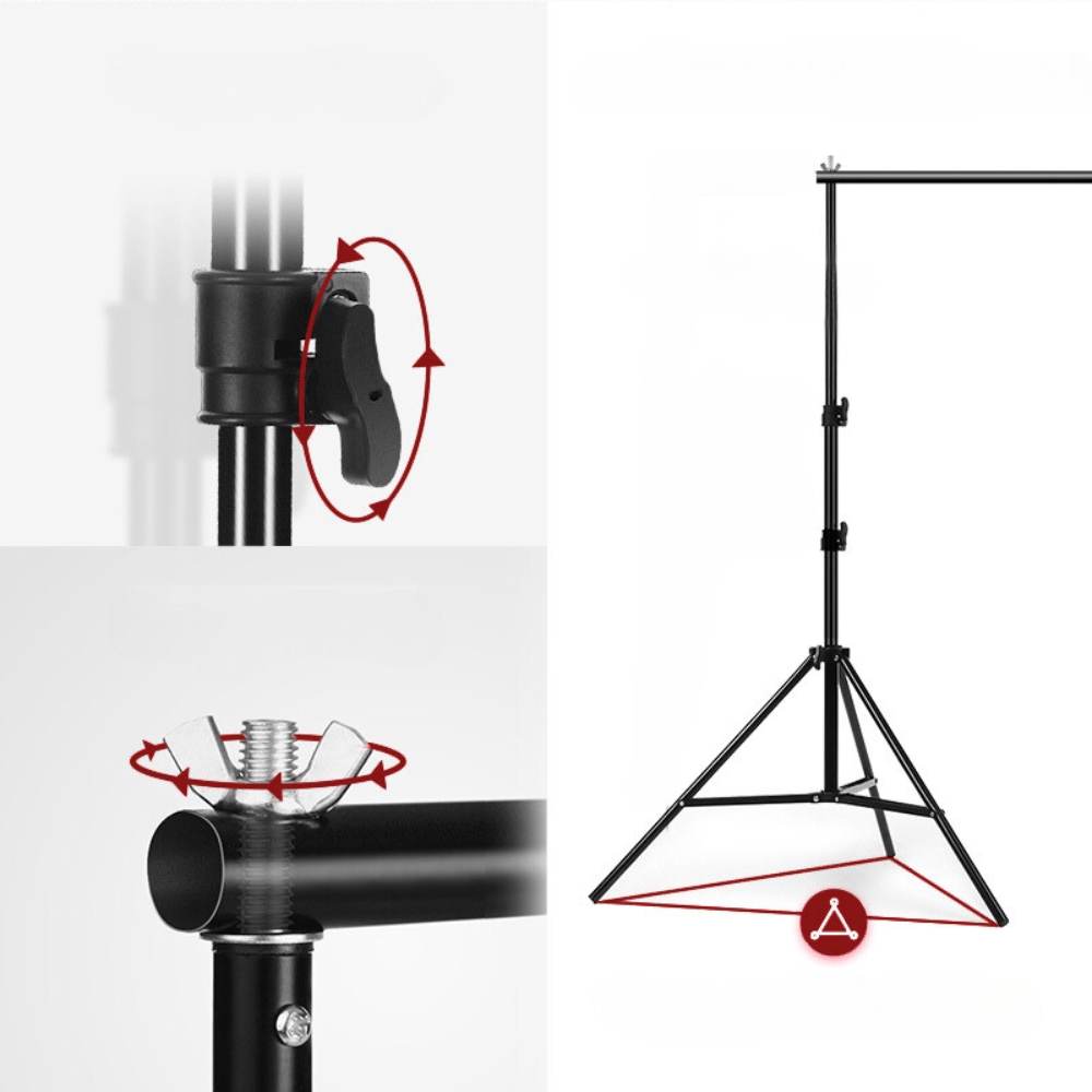 Zestaw statywów do tła fotograficznego statyw studyjny amortyzator 210x200