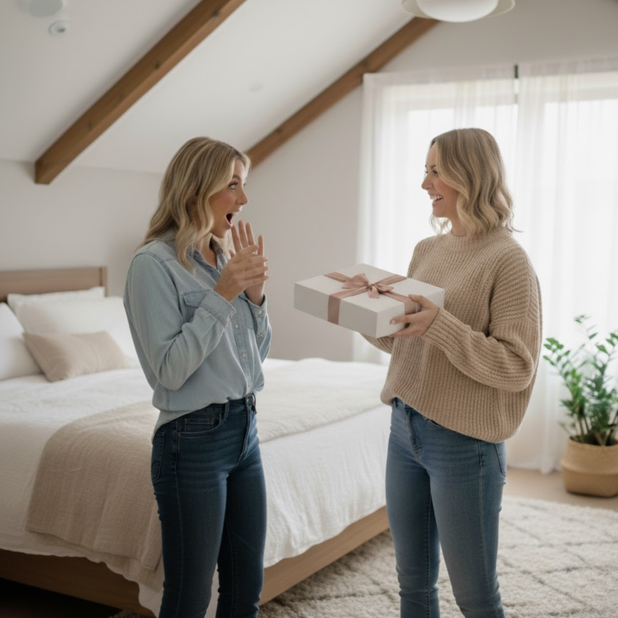 Zestaw szlafroków panna młoda i świadkowa biały zielony rozmiar M