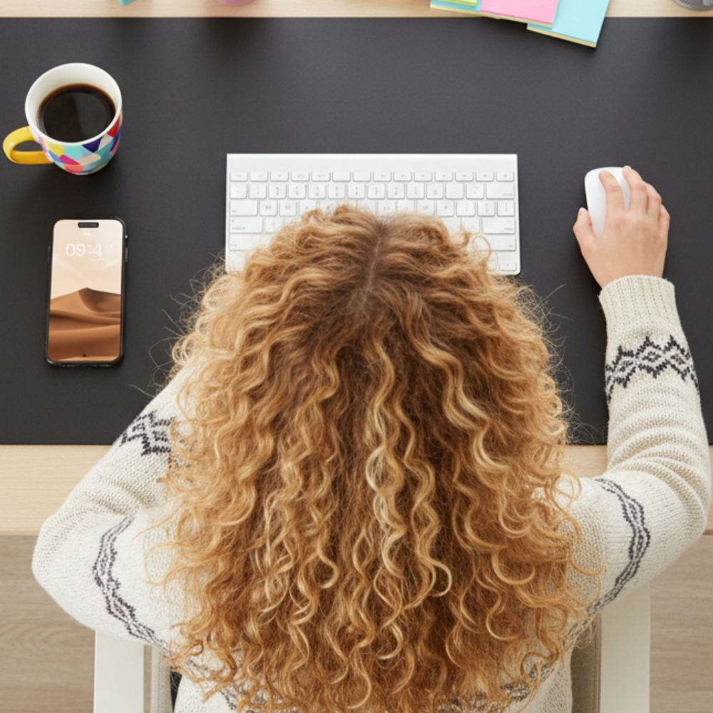 Czarna mata na stół 120x60