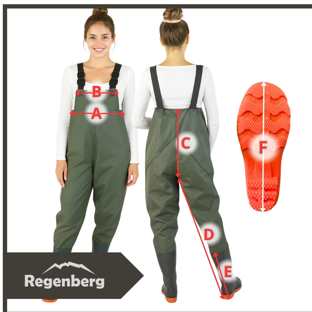 Wodery spodniobuty wędkarskie ochronne 42