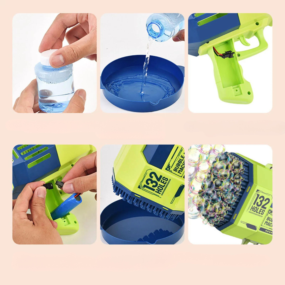 bazooka do baniek zielona