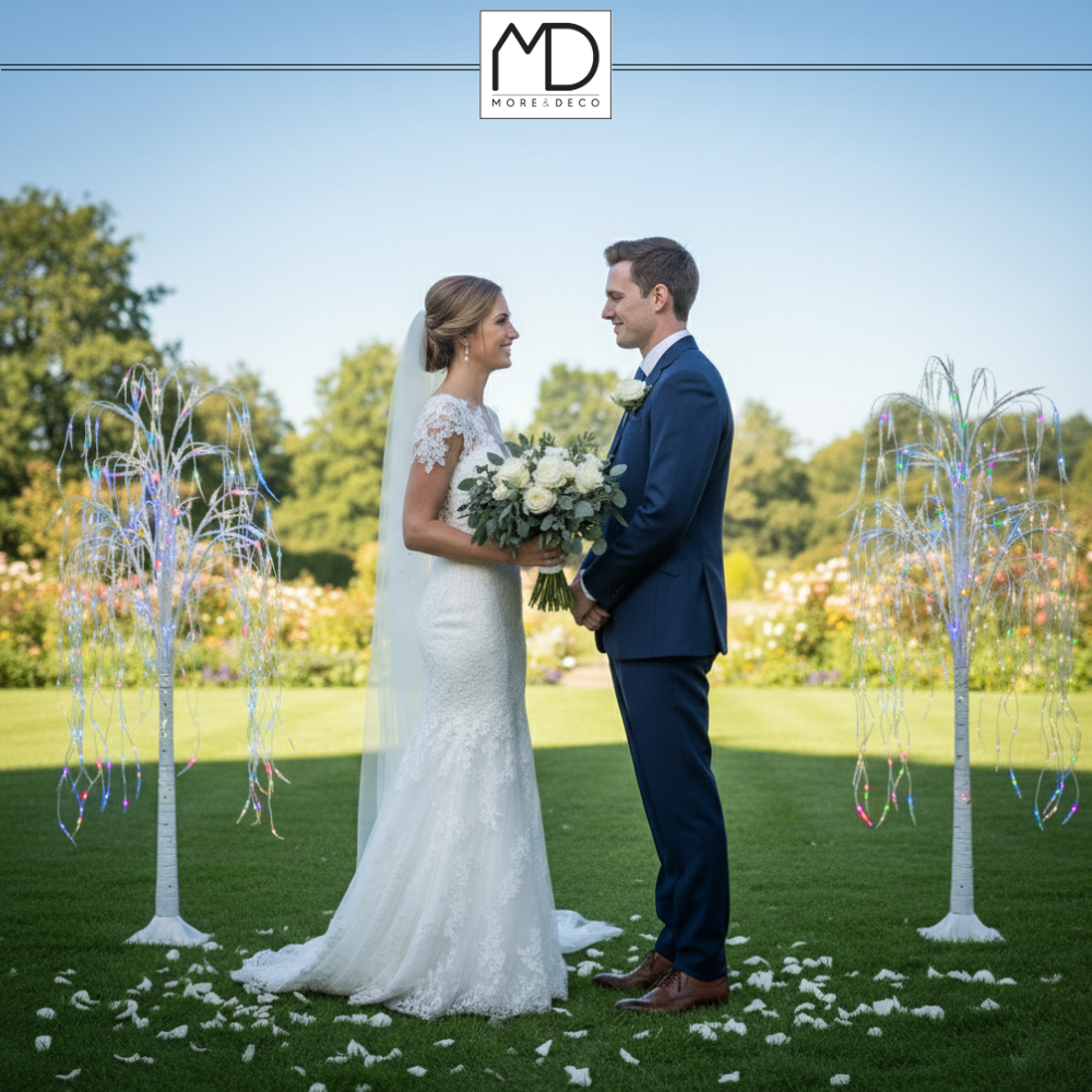 Drzewko świąteczne 140 LED - świecąca wierzba 120 cm wiele kolorów