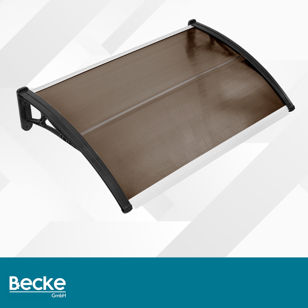 Daszek nad drzwi zadaszenie 100 x 60 cm brązowy