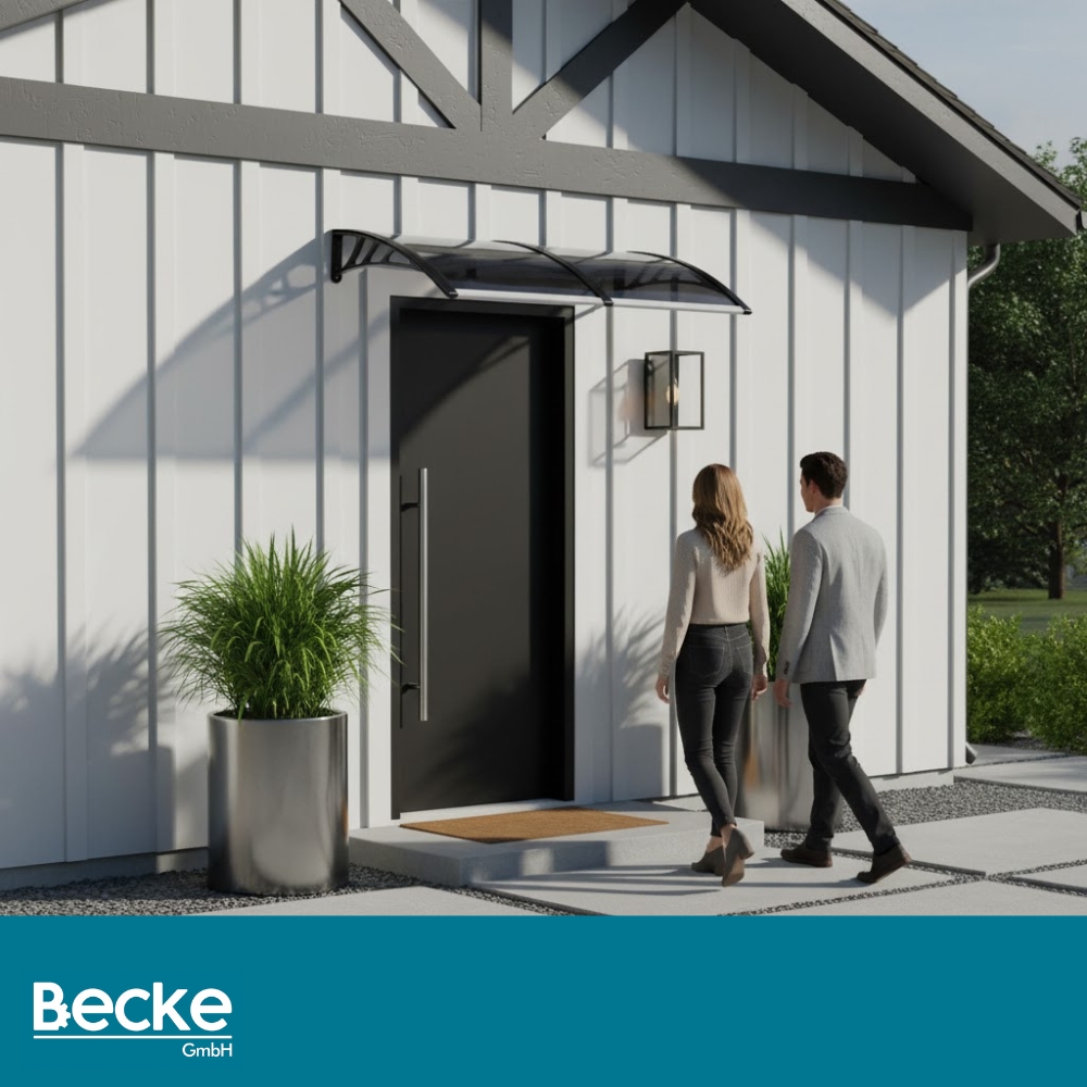 Daszek nad drzwi zadaszenie 200x100 cm szary