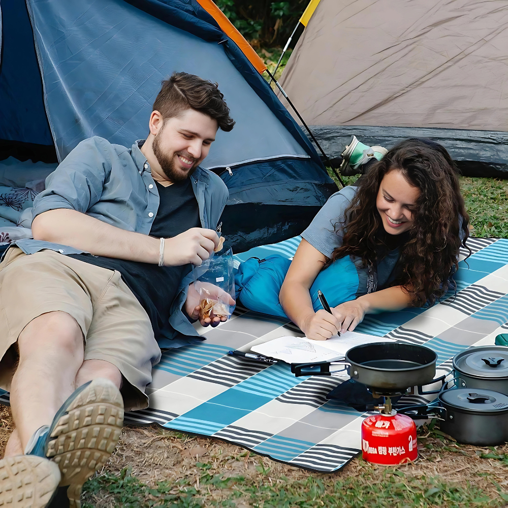 Koc piknikowy 200x200 krata