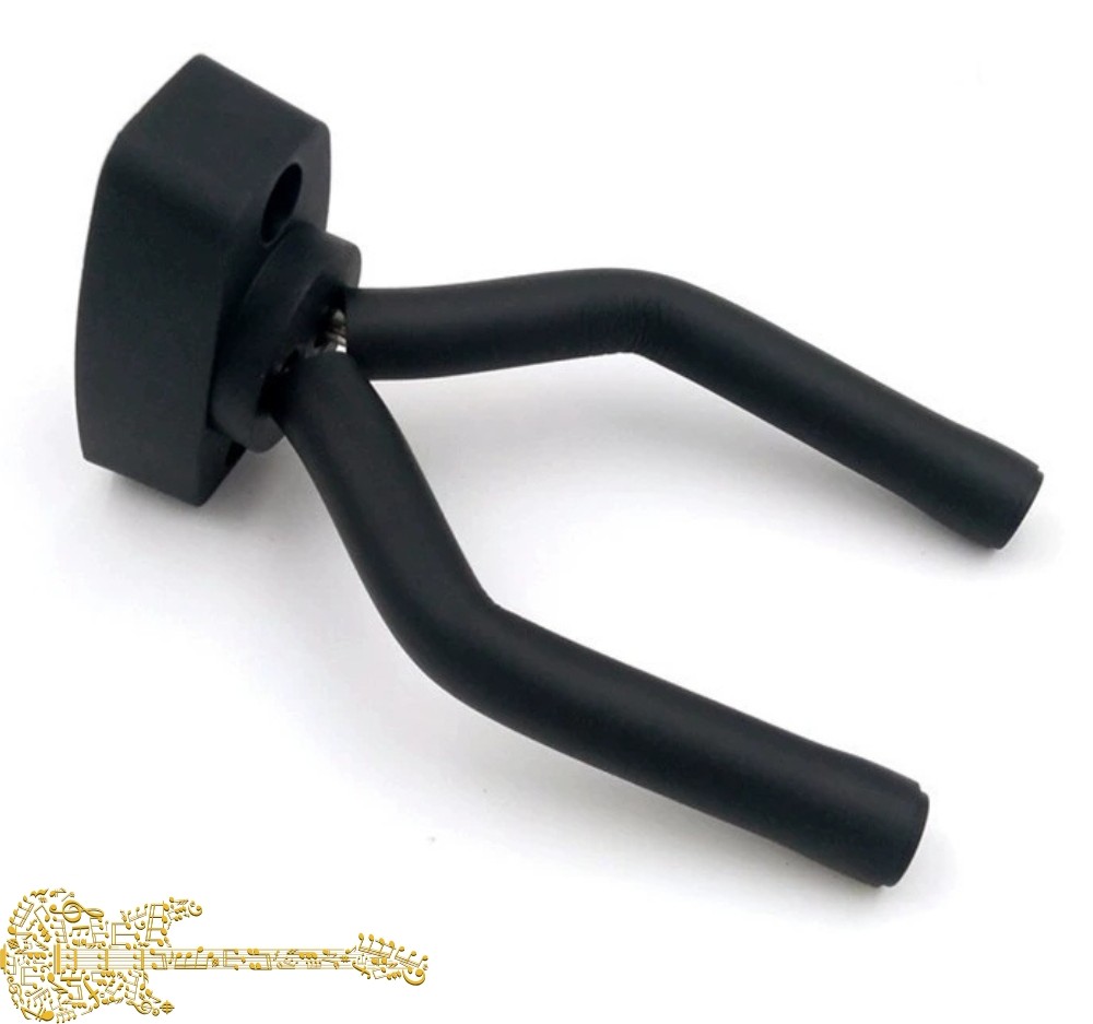 Wieszak gitarowy naścienny czarny uchwyt hak na gitarę HANO