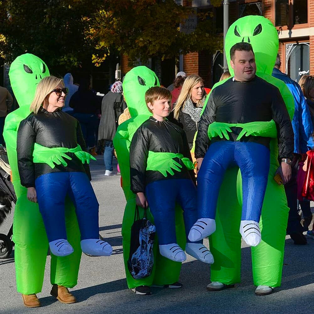 Kostium alien UFO kosmita dmuchany przebranie strój Halloween samopompujący