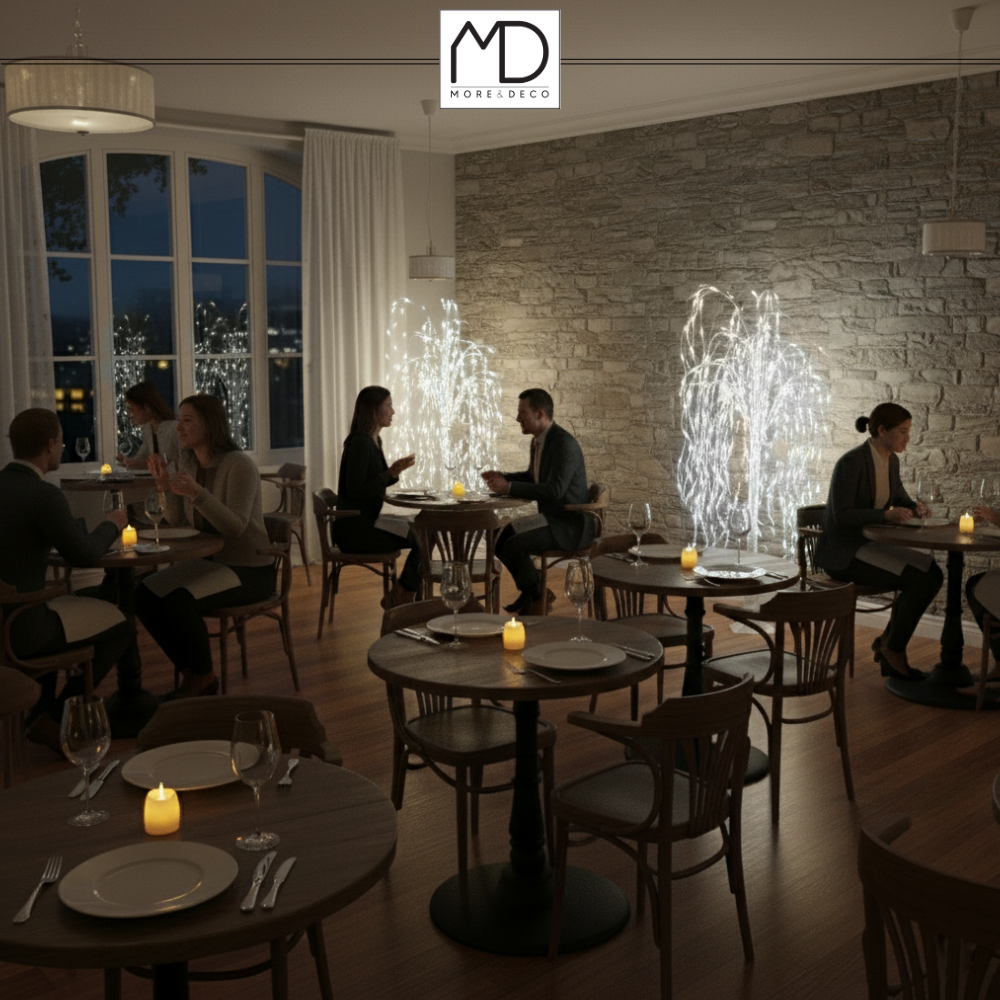 Wierzba świecąca 240 led drzewko świąteczna dekoracja 180 cm zimna biała