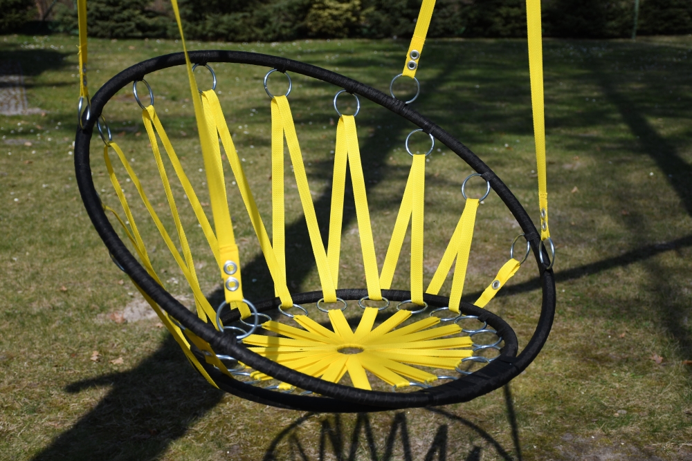 Huśtawka gniazdo - żółta
