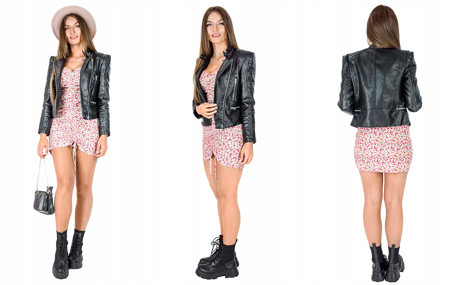 kurtka czarna ramoneska l