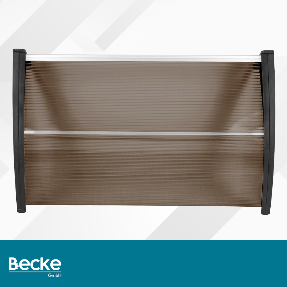 Daszek nad drzwi zadaszenie 100 x 60 cm brązowy