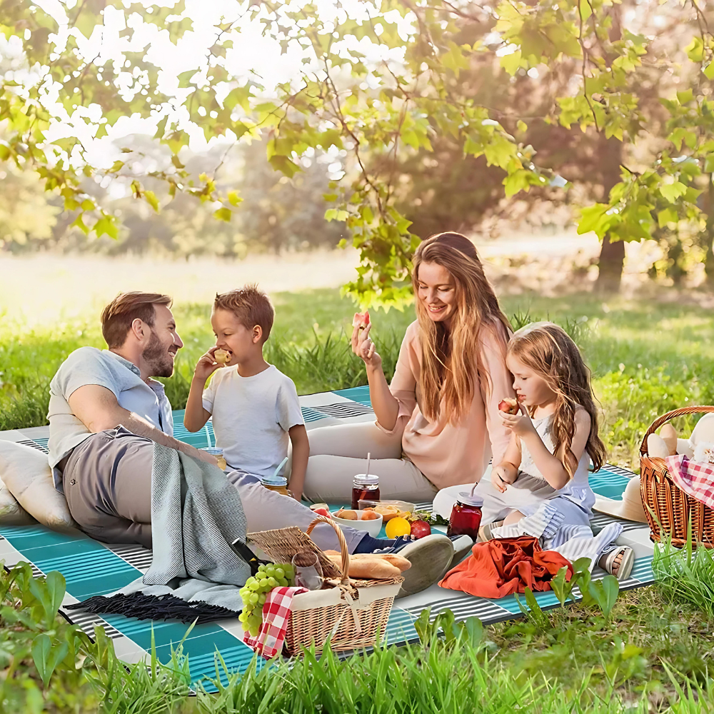 Koc piknikowy 200x200 krata