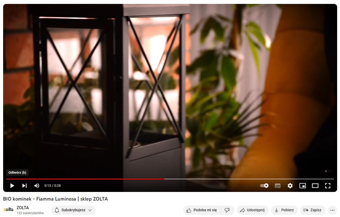 Biokominek Fiamma Luminosa