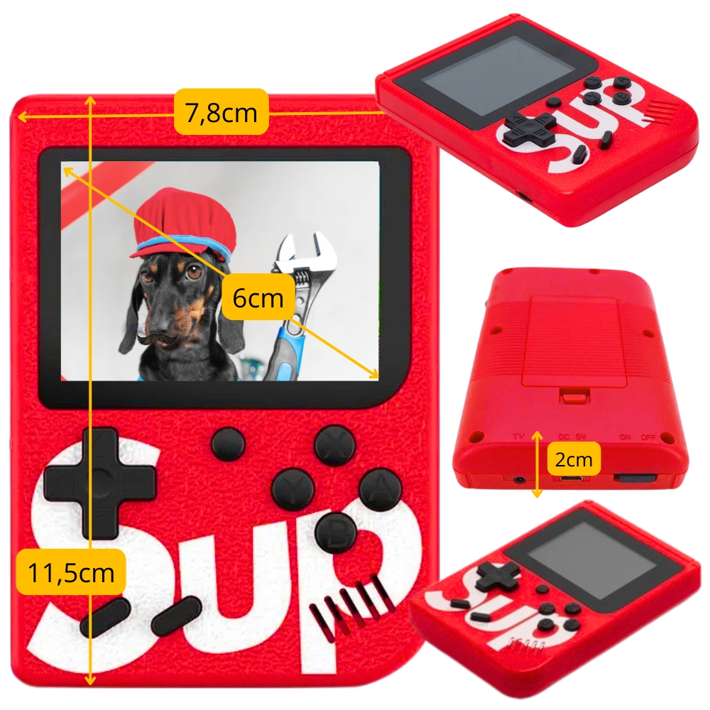 Mini konsola gameboy gra retro przenośna kieszonkowa mario czołgi 400w1 USB