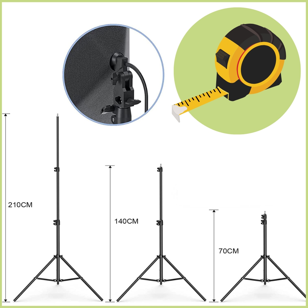 Statyw stojak oświetleniowy lampy studyjny fotograficzny składany 2,1m 15kg