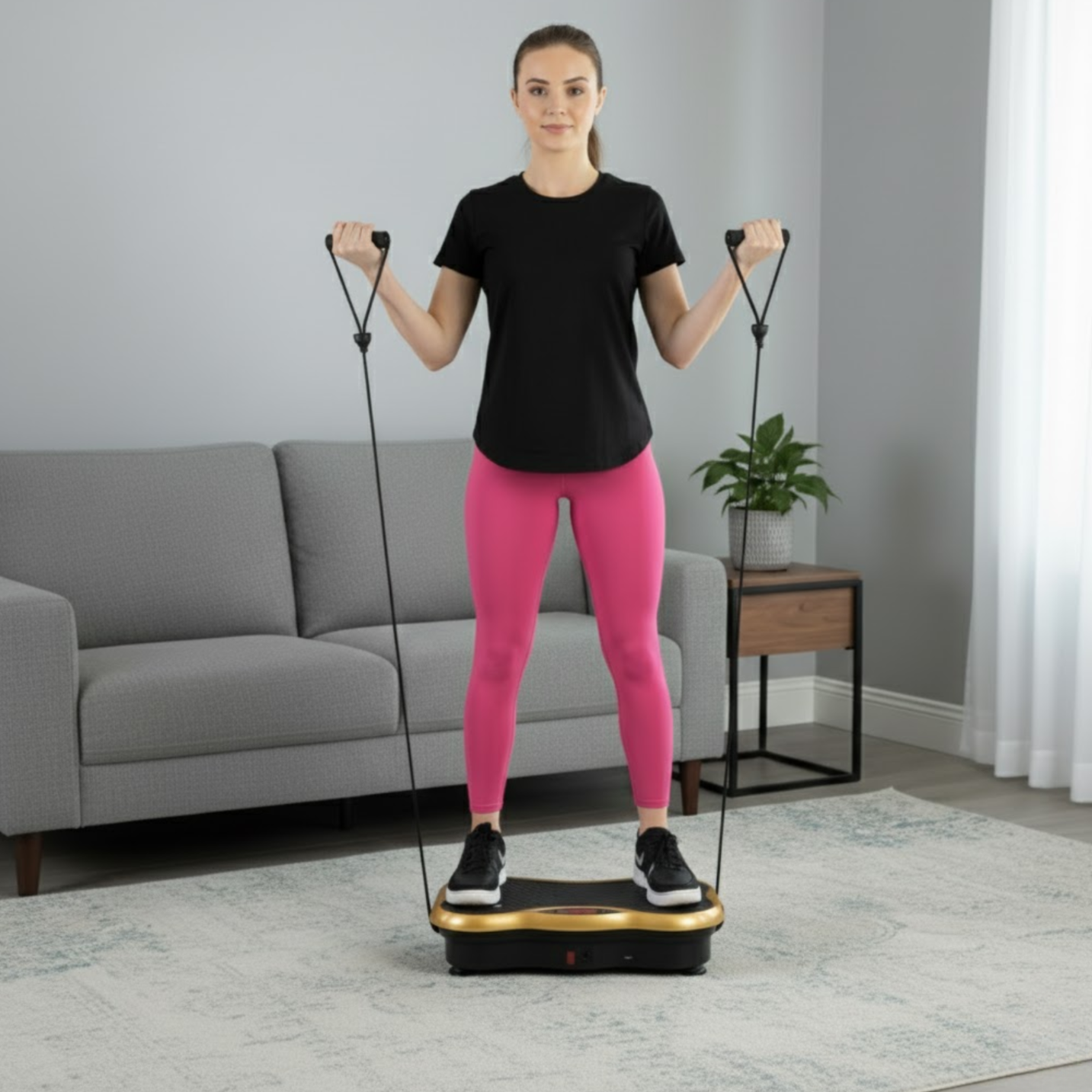 Platforma wibracyjna z głośnikiem bluetooth Vive Fitness