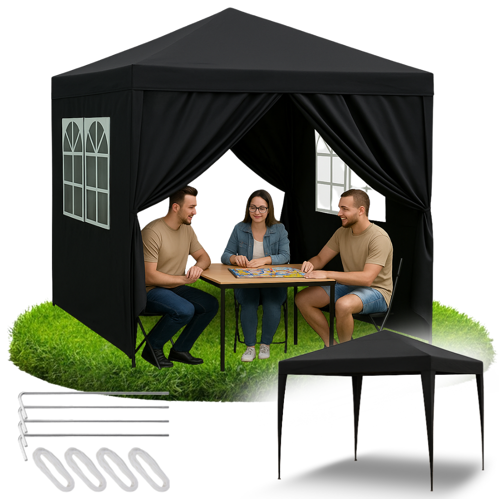 Pawilon ogrodowy czarny