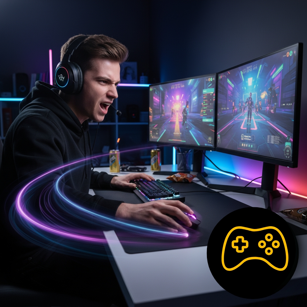 Mata na biurko 0,5 mm czarna