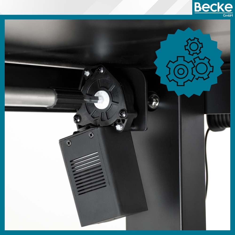 Biurko elektryczne automatyczne regulowane na stojąco 160x80 czarne