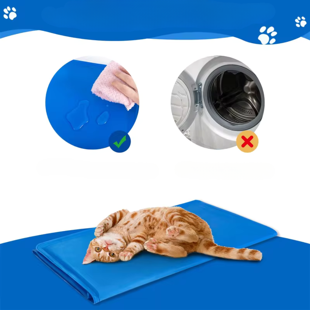 Mata chłodząca dla psa kota zwierząt składana żelowa xxl 50x90 cm duża lato