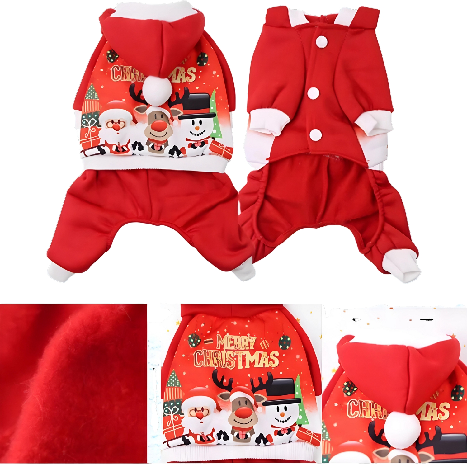 Ubranko przebranie dla psa świąteczne - XS