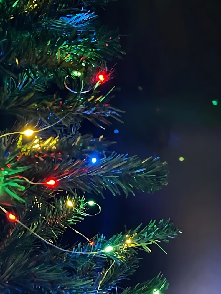 Kurtyna świetlna lampki girlanda anielskie włosie 200LED multikolor