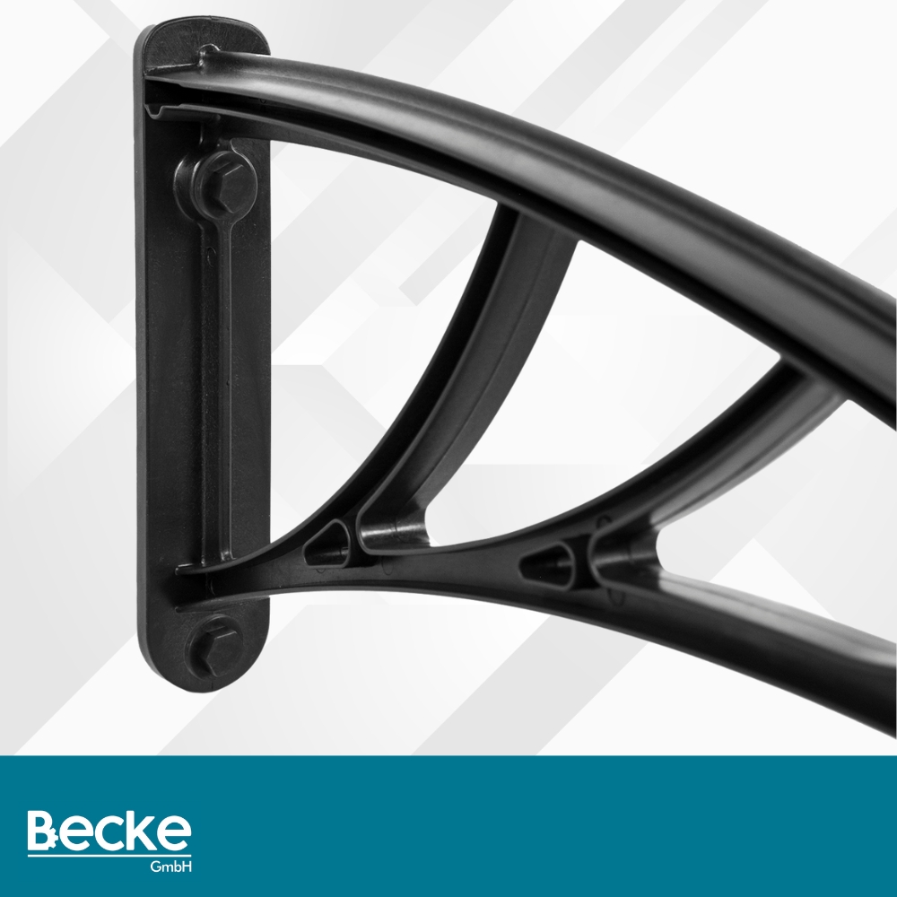 Daszek nad drzwi wejściowe łukowy zadaszenie balkon okno poliwęglan 120x80