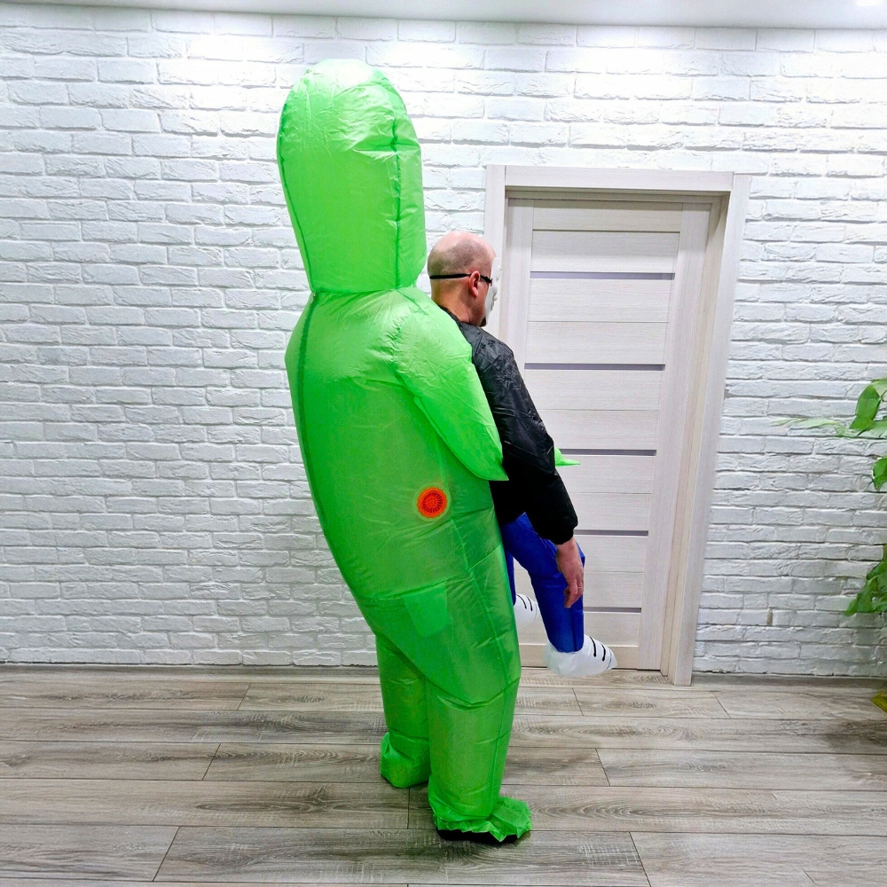 Kostium alien UFO kosmita dmuchany przebranie strój Halloween samopompujący