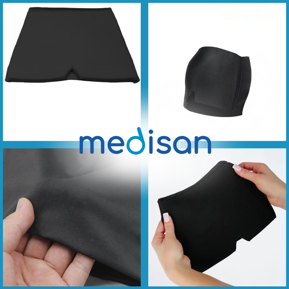 Opaska na głowę migrenę ból żelowa kompres chłodząca zaciemniająca czapka