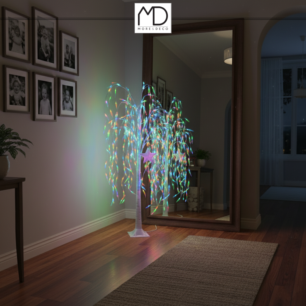 Drzewko świąteczne 140 LED - świecąca wierzba 120 cm wiele kolorów