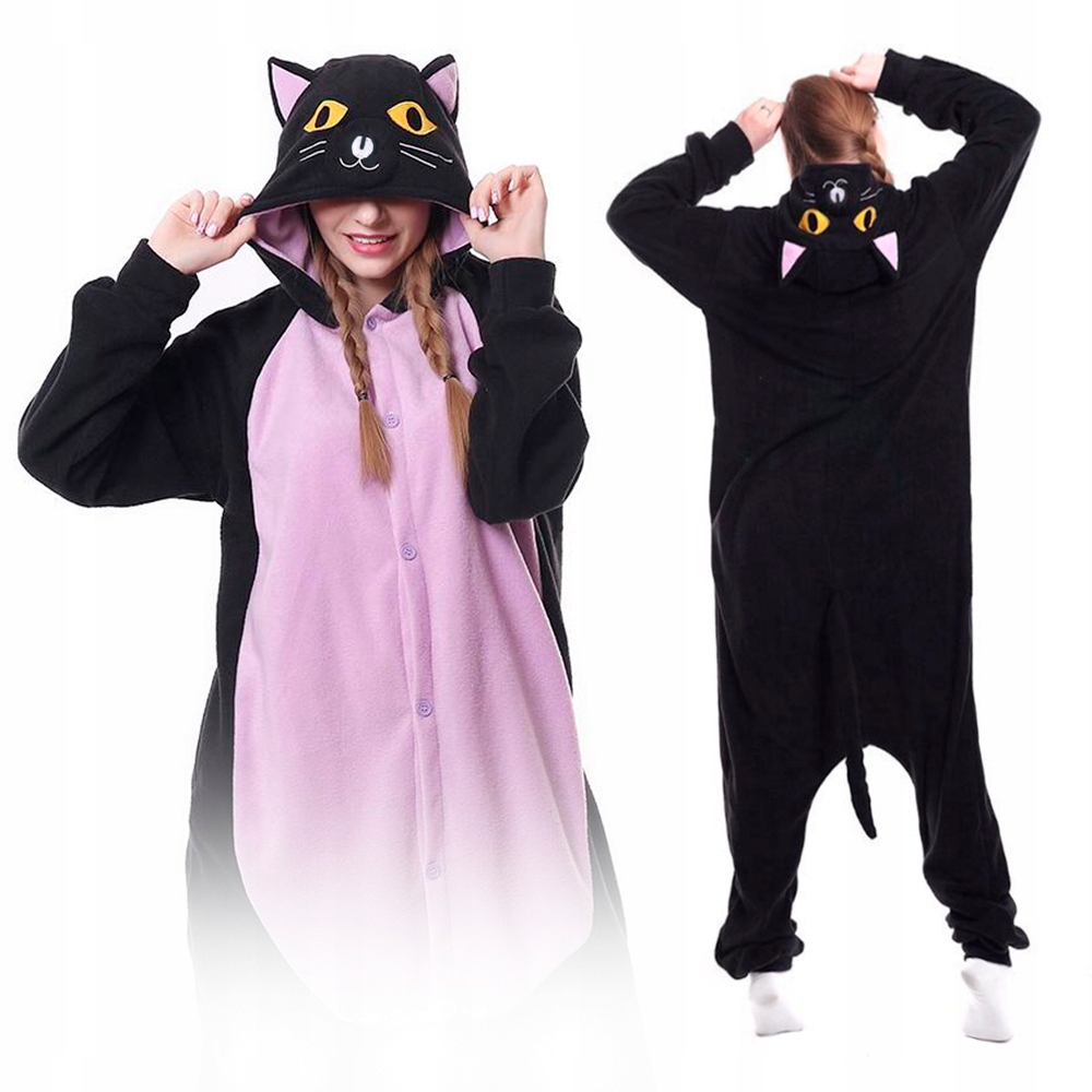 Kot Kigurumi Onesie piżama L