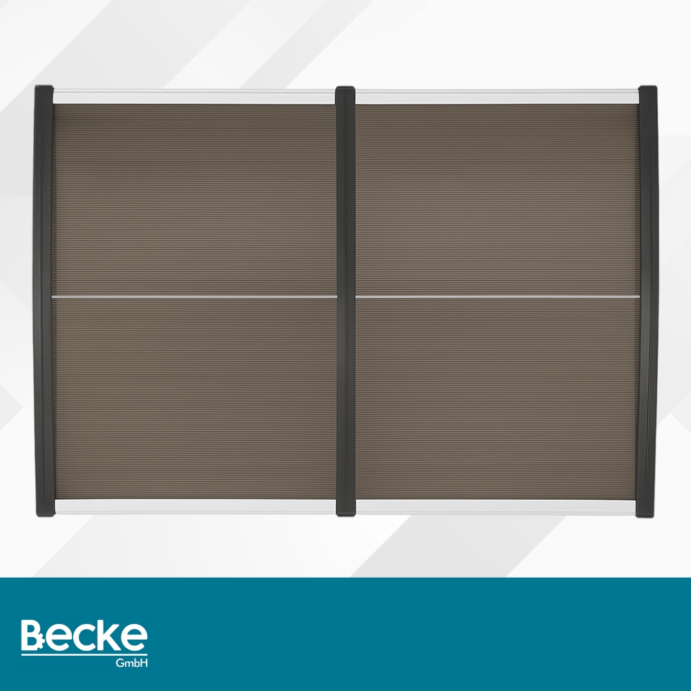 Daszek nad dzrwi wejściowe zadaszenie na balkon okno klimę brązowy 200x100