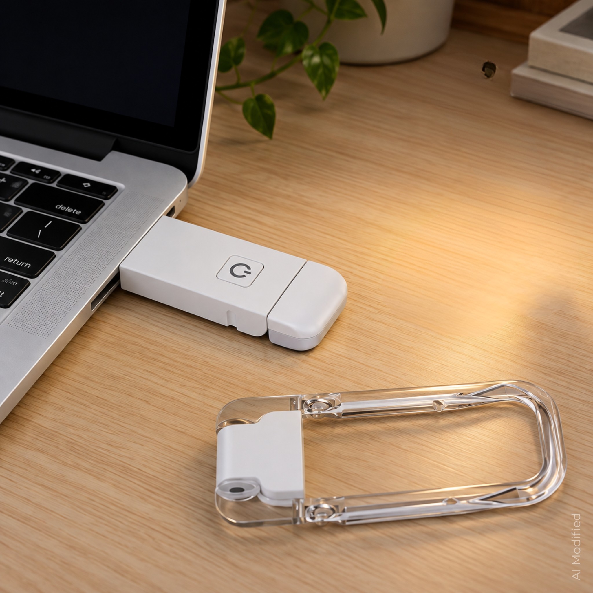 Lampka do czytania LED z klipsem, ładowana przez USB – zdjęcie 1