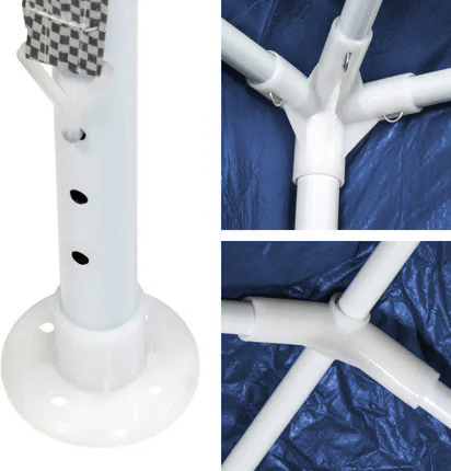 Pawilon ogrodowy niebieski