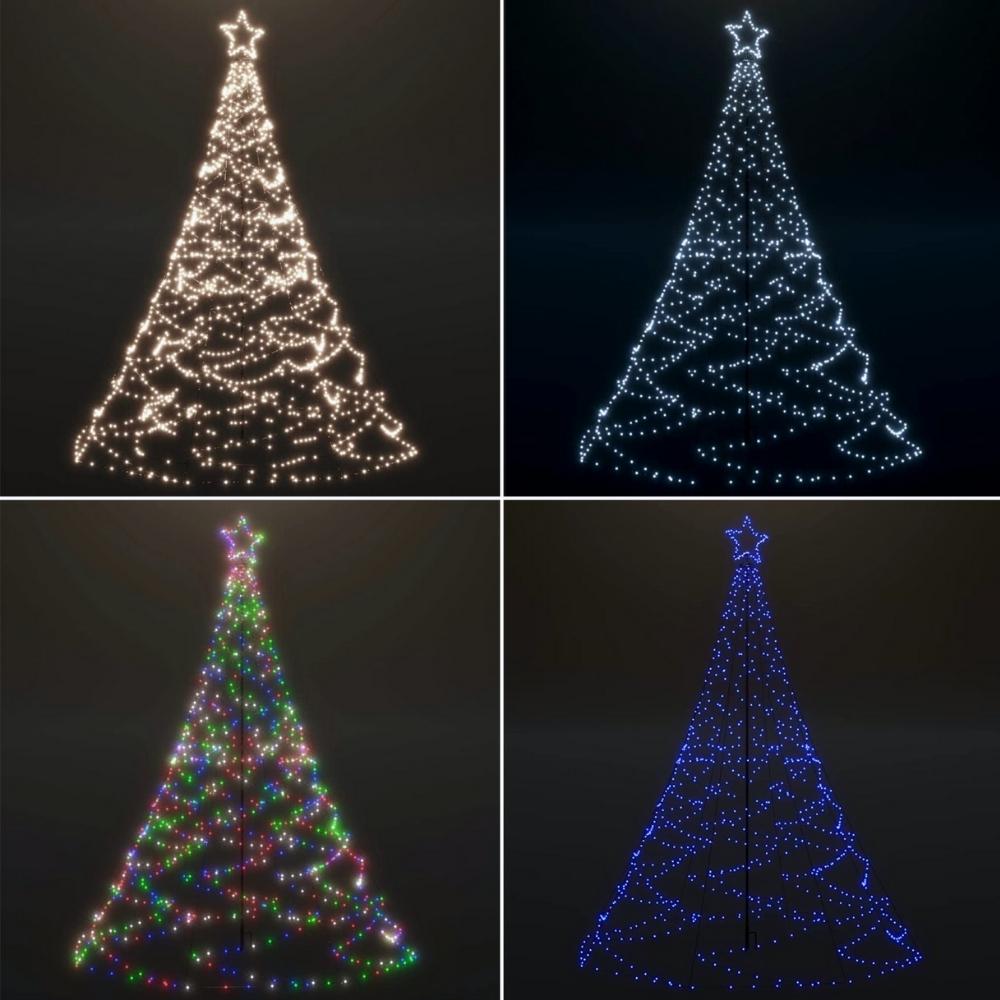 Choinka 500 LED zewnętrzna 300 cm zimna biała