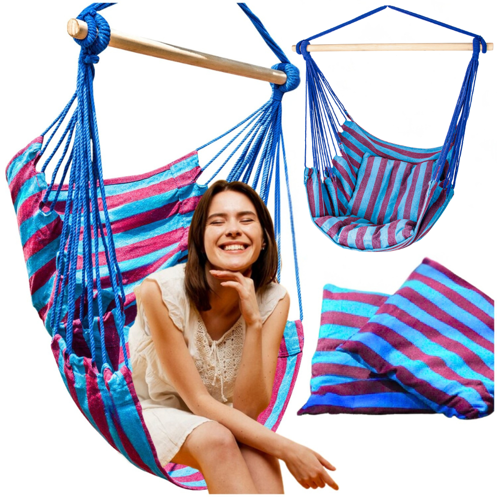 Hamak krzesło 100x100cm  + poduszki