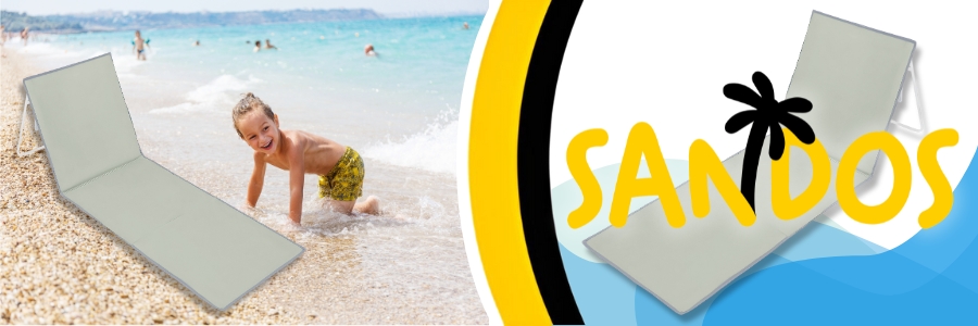 Leżak plażowy do opalania składany DEKTRI