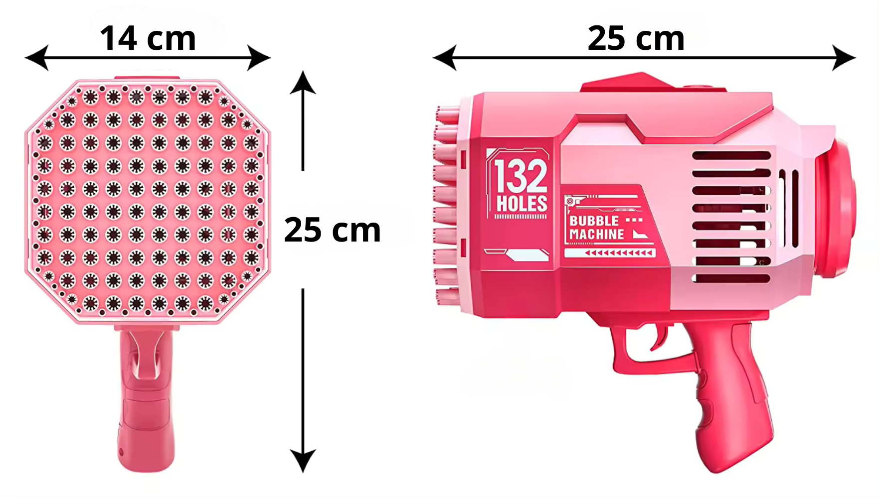 bazooka do baniek różowa