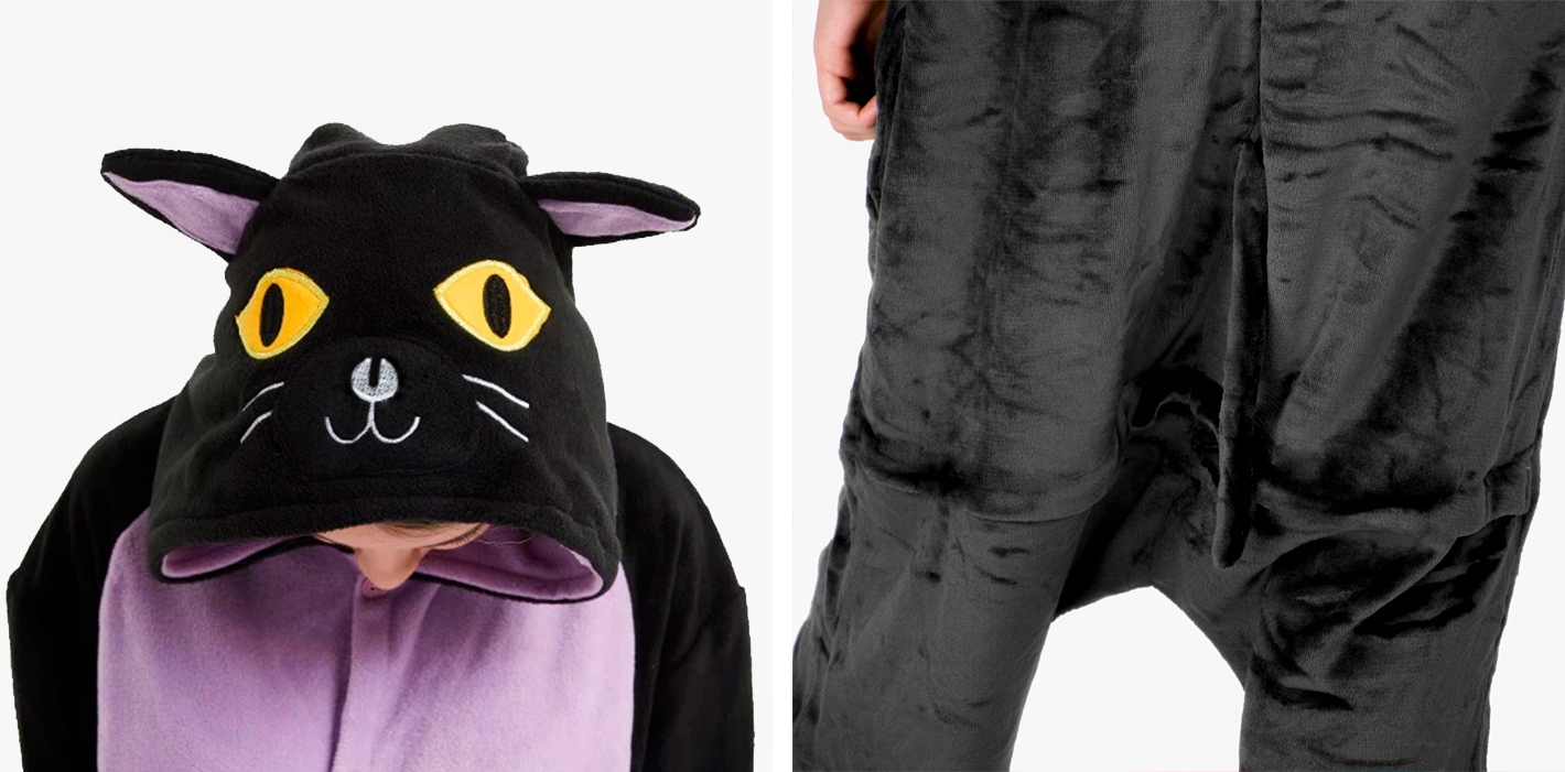 Kot Kigurumi Onesie piżama L