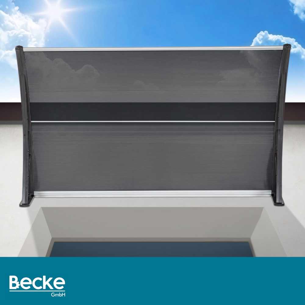 Daszek nad drzwi zadaszenie 200x100 cm szary