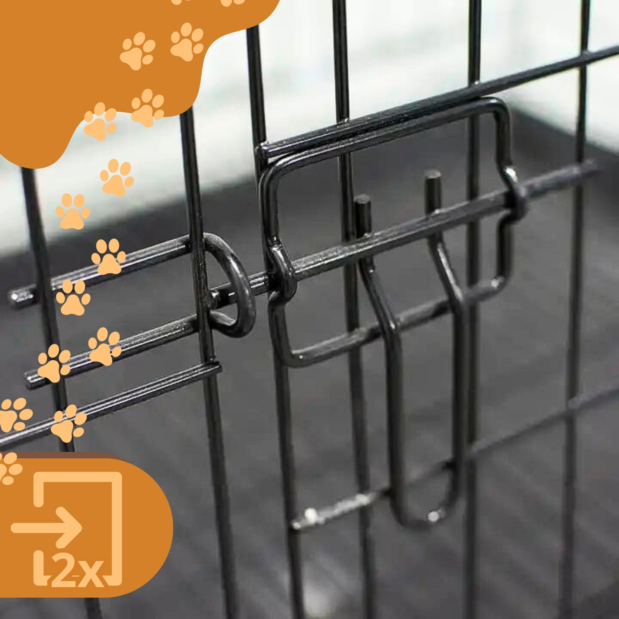 Klatka dla psa 77x57x48cm L kojec transporter dla średnich ras do 18 kg