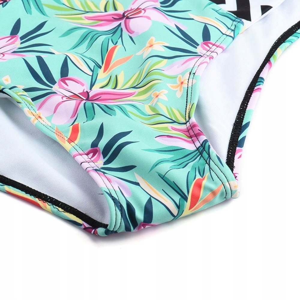 Komplet bikini dwuczęściowe push up wysoki stan strój kąpielowy basen plaża