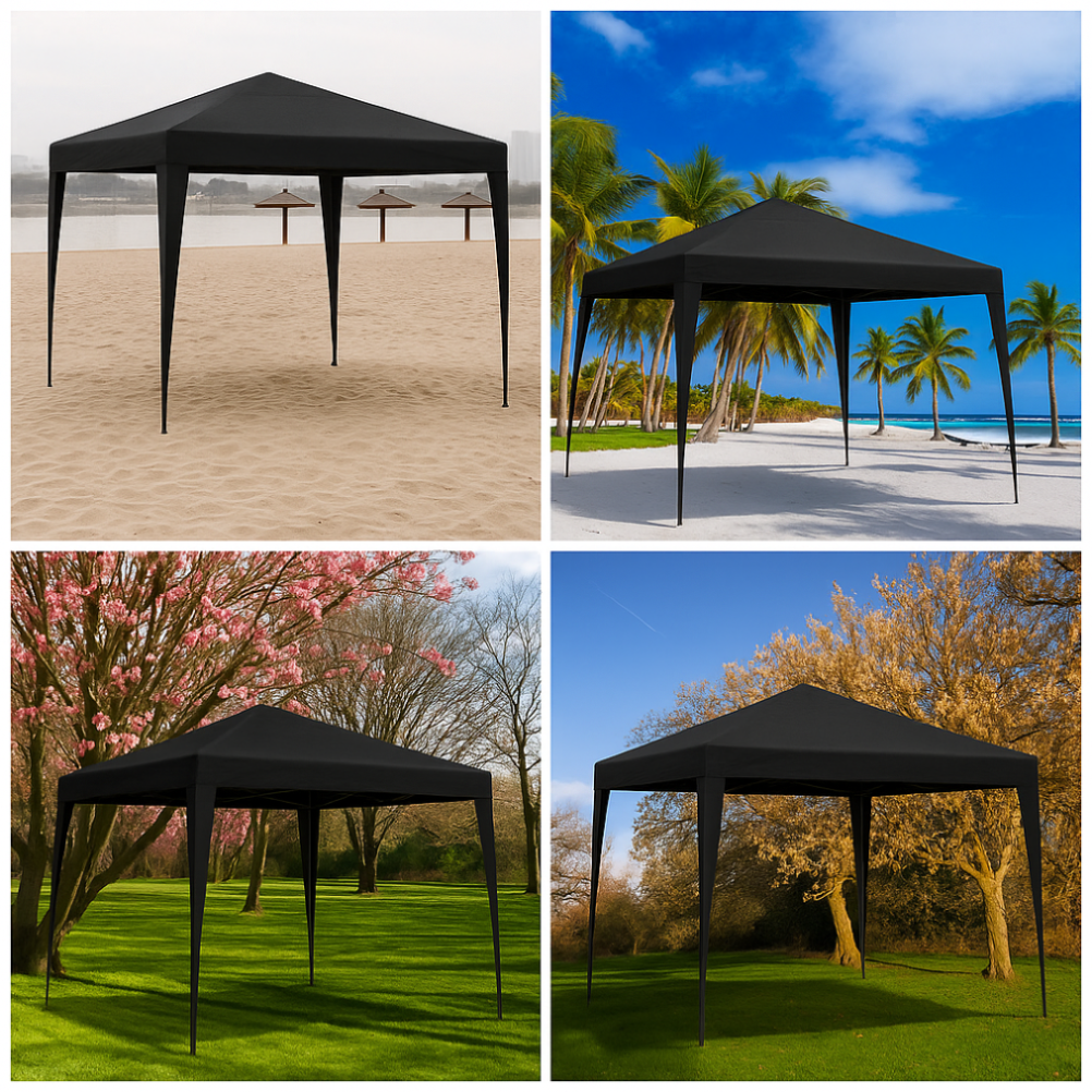 Pawilon ogrodowy czarny