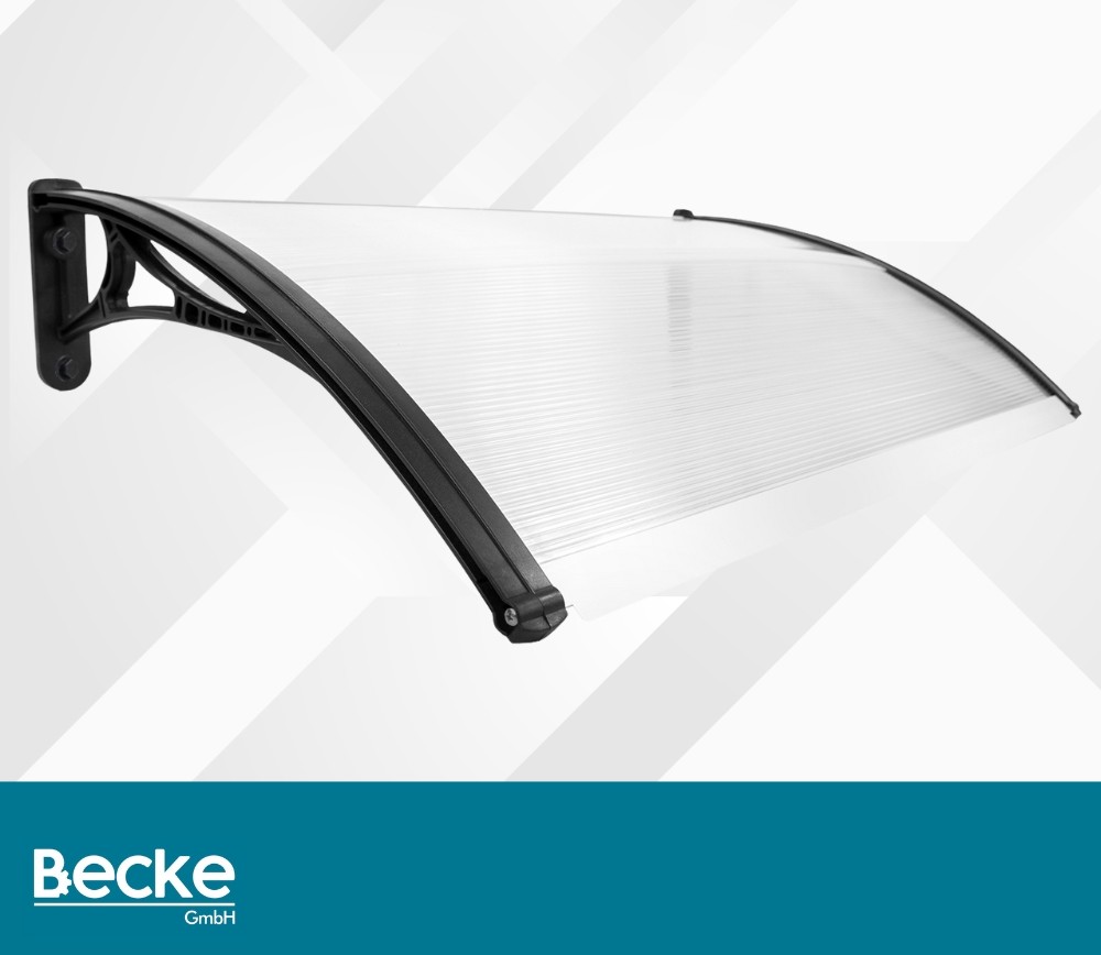 Daszek nad drzwi wejściowe łukowy zadaszenie balkon okno poliwęglan 120x80