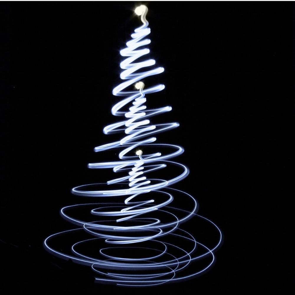 Choinka 200 LED zewnętrzna 180 cm zimna biała