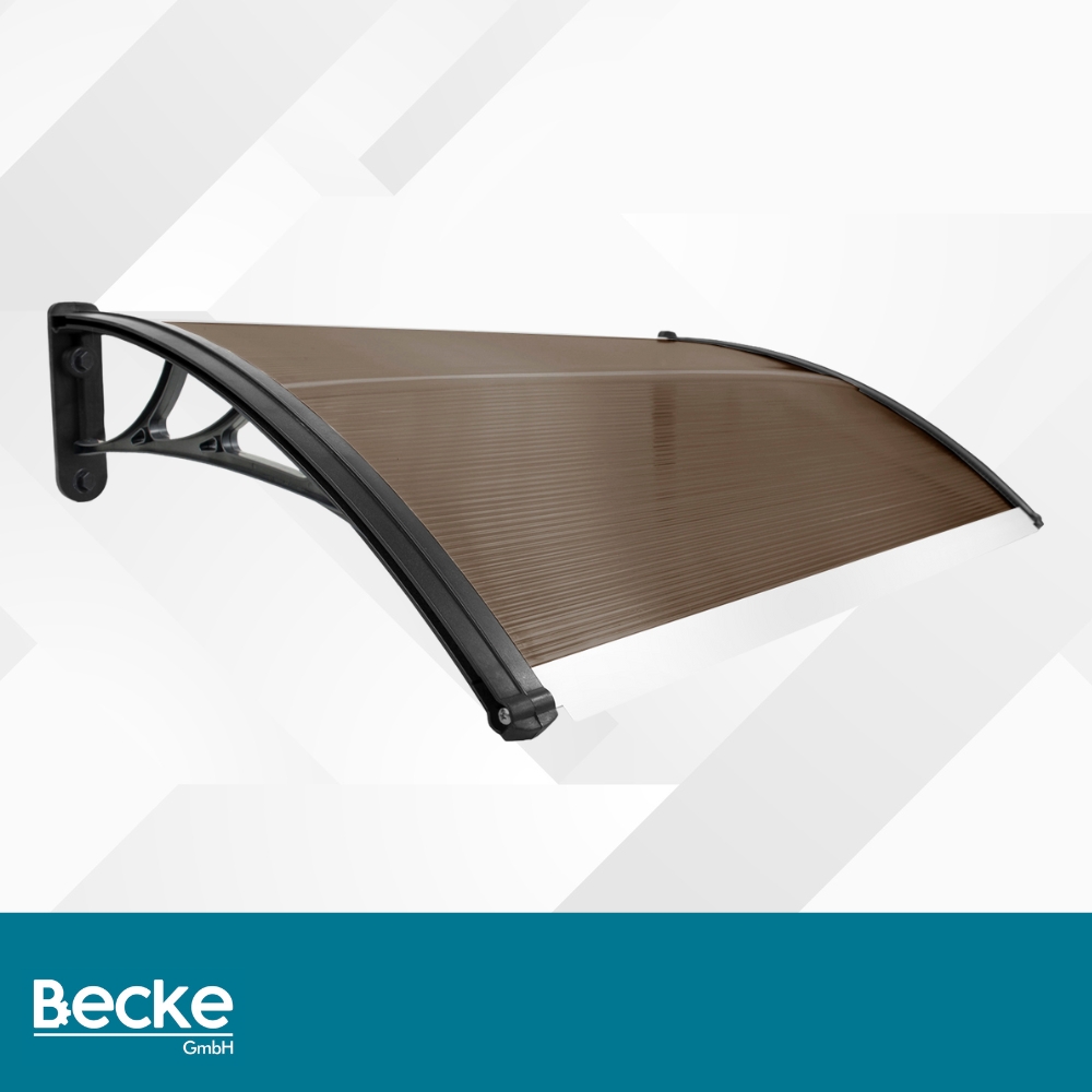 Daszek nad drzwi zadaszenie 100 x 60 cm brązowy