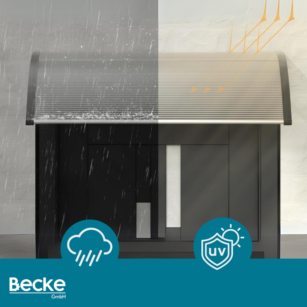 Daszek nad drzwi zadaszenie 150 x 80 cm szary