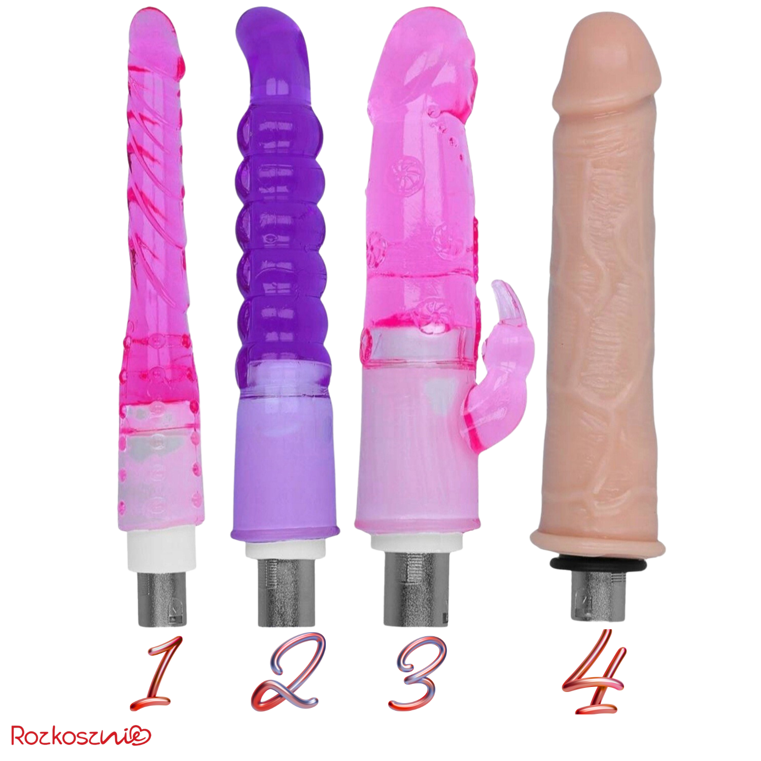 Sex maszyna wibrator dildo zestaw do seksu wymienne końcówki masturbacja