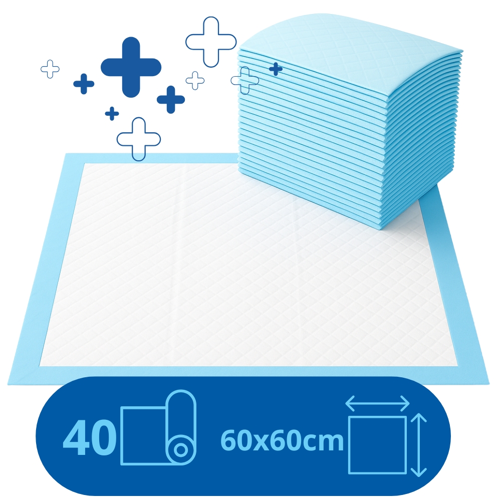 Podkłady higieniczne 60x60 poporodowe do przewijania na łóżko maty chłonne